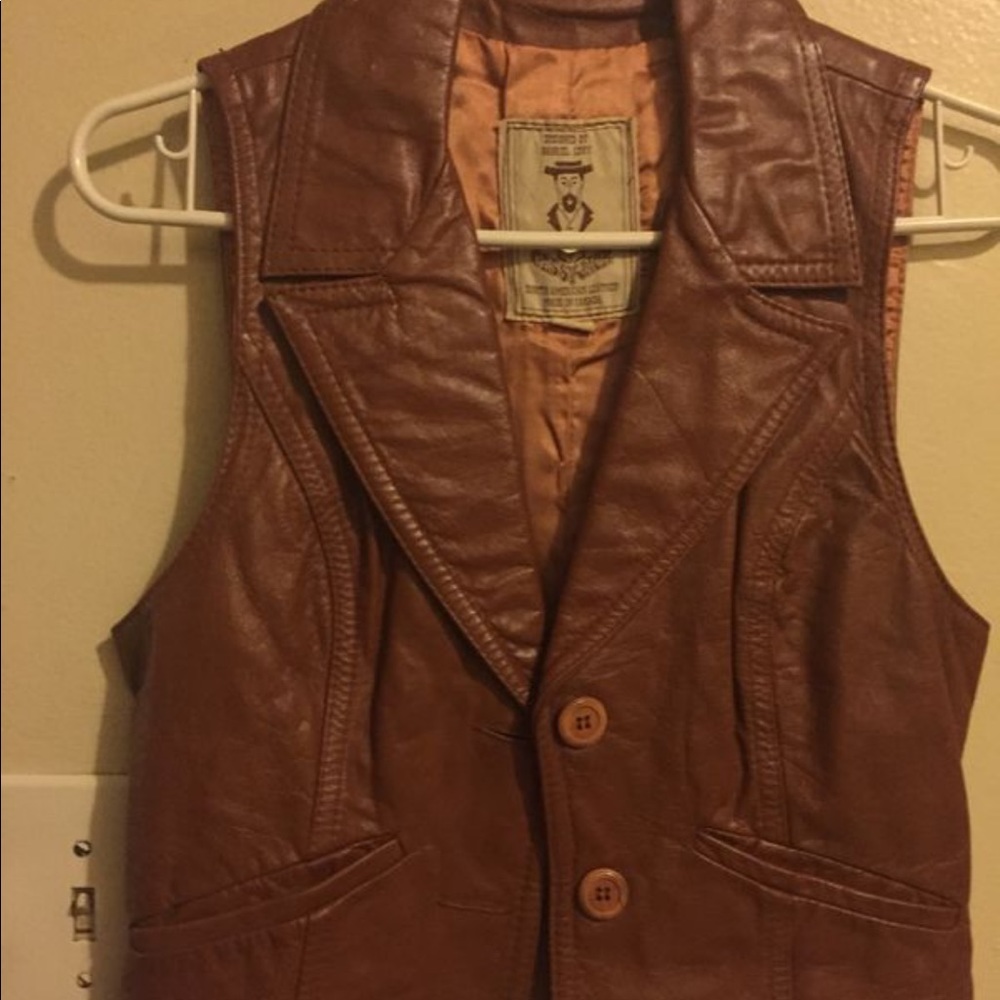 Authentic leather vest (vintage)